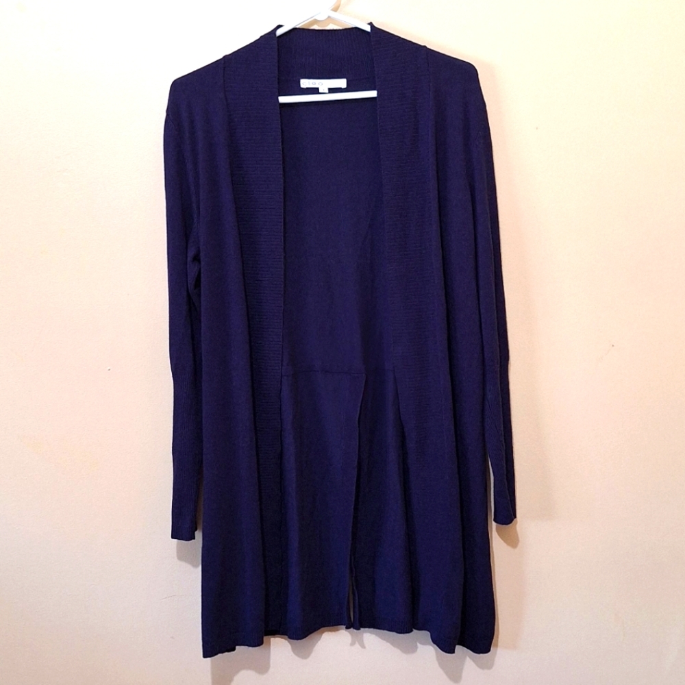 Cleo Navy Blue Open Cardigan